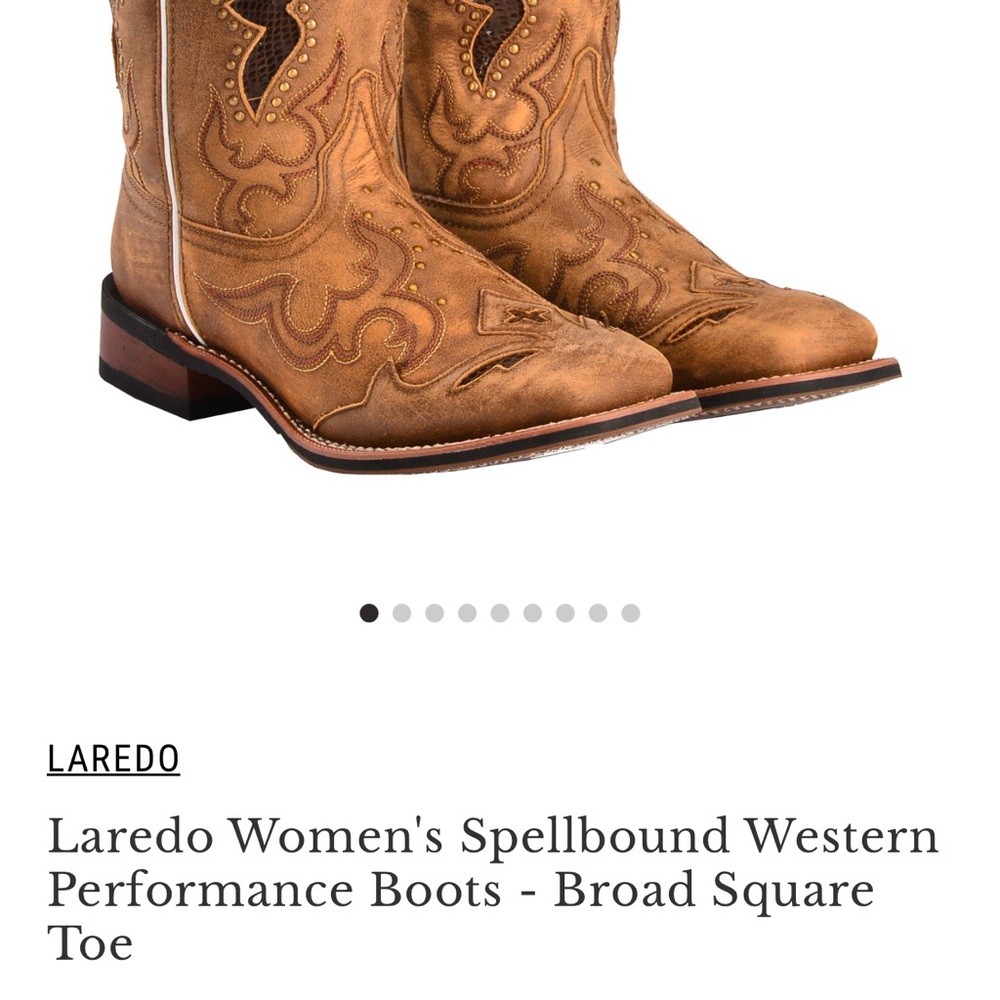 Laredo Brown Western Heeled Boots